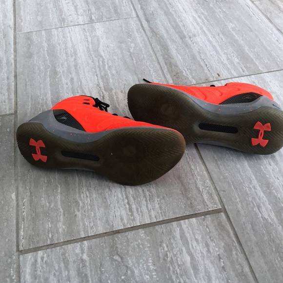 Orange UA high tops 5.5Y - Picture 6 of 6